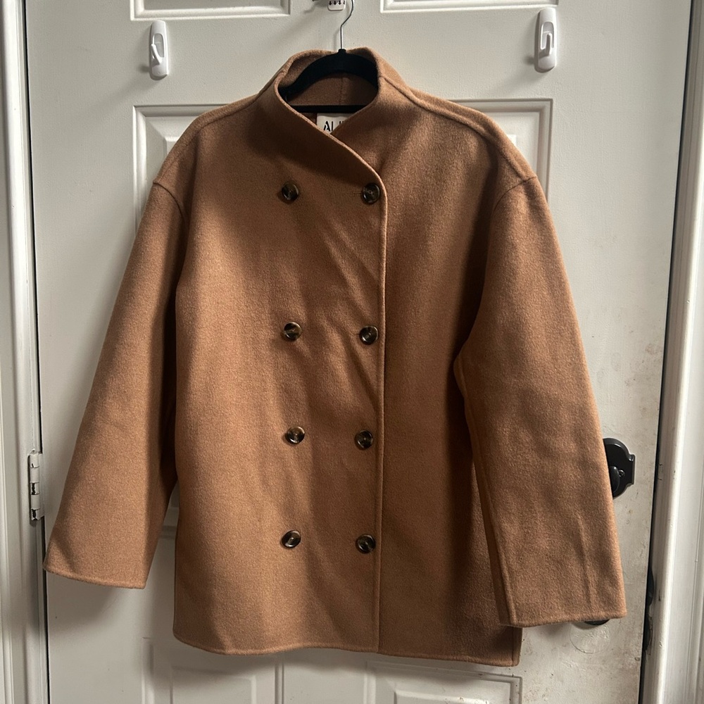 New Alex Mill Camel Sophia Coat in Wool Women’s Jacket Sz M - Picture 4 of 16